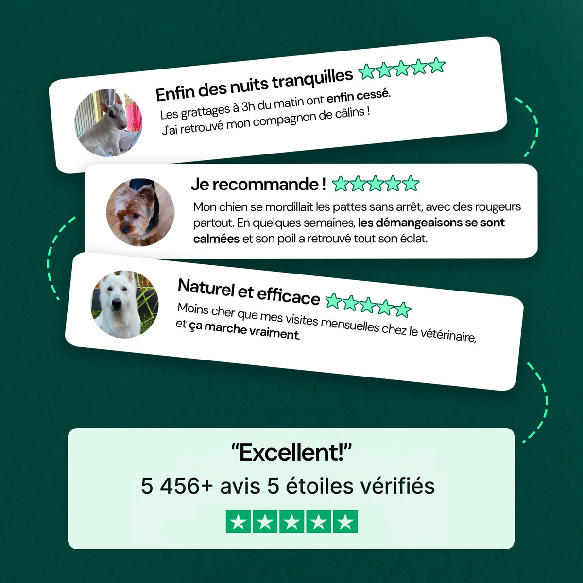 Avis clients 5 étoiles vérifiés