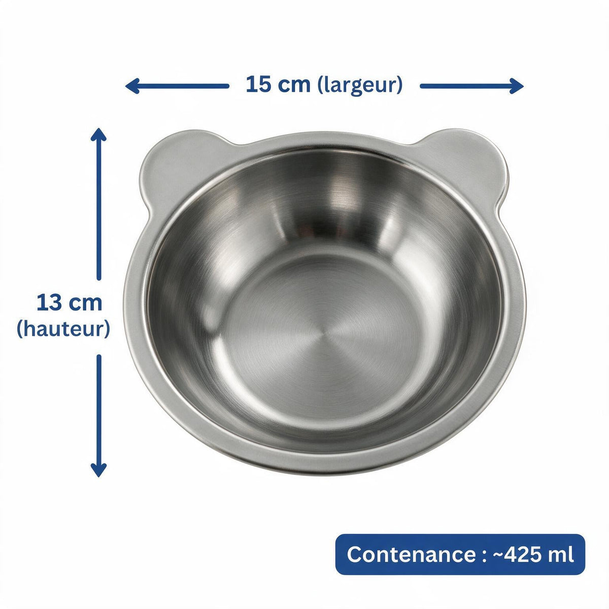 Bol 15 cm x 13 cm, contenance 425 ml