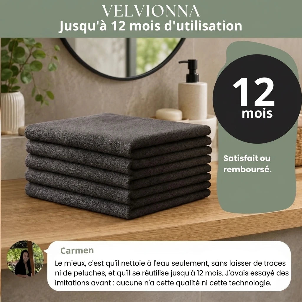 Jusqu'à 12 mois d'utilisation — satisfait ou remboursé