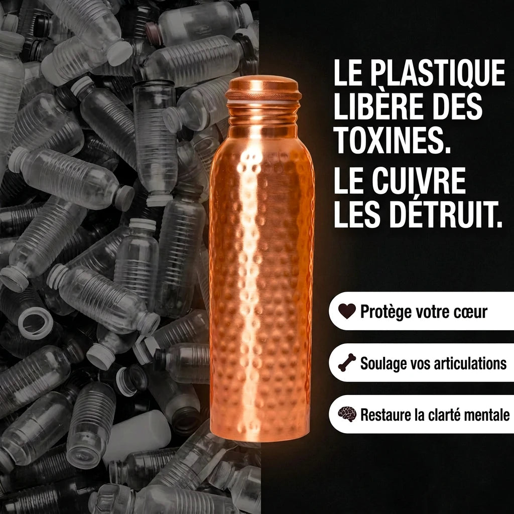 Le plastique libère des toxines. Le cuivre les détruit.