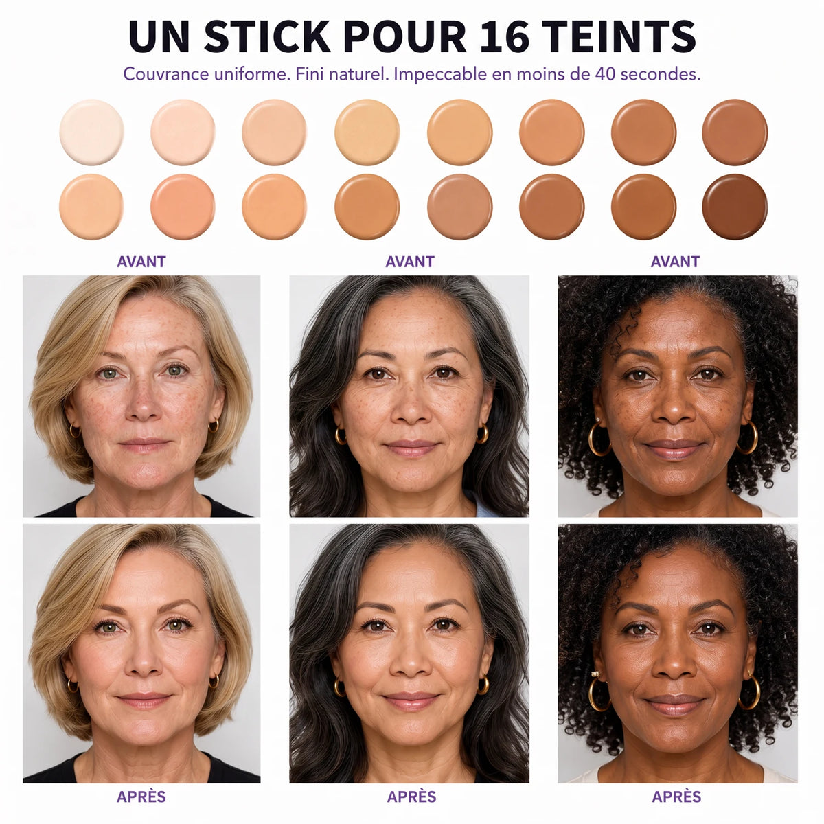 Velvionna™ Fond de teint stick Changing – Le stick qui redonne de l’éclat aux peaux matures