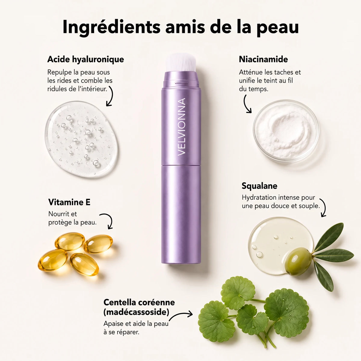 Velvionna™ Fond de teint stick Changing – Le stick qui redonne de l’éclat aux peaux matures